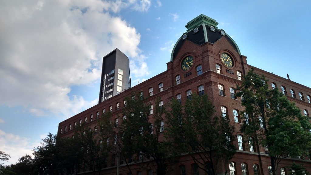 a building with a clock tower