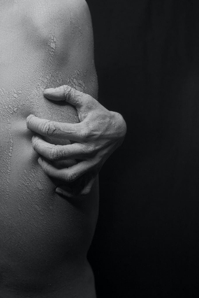 a close-up of a person's hand