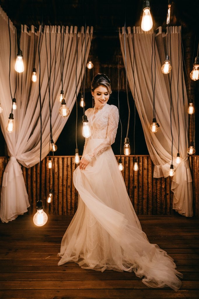 a person in a wedding dress