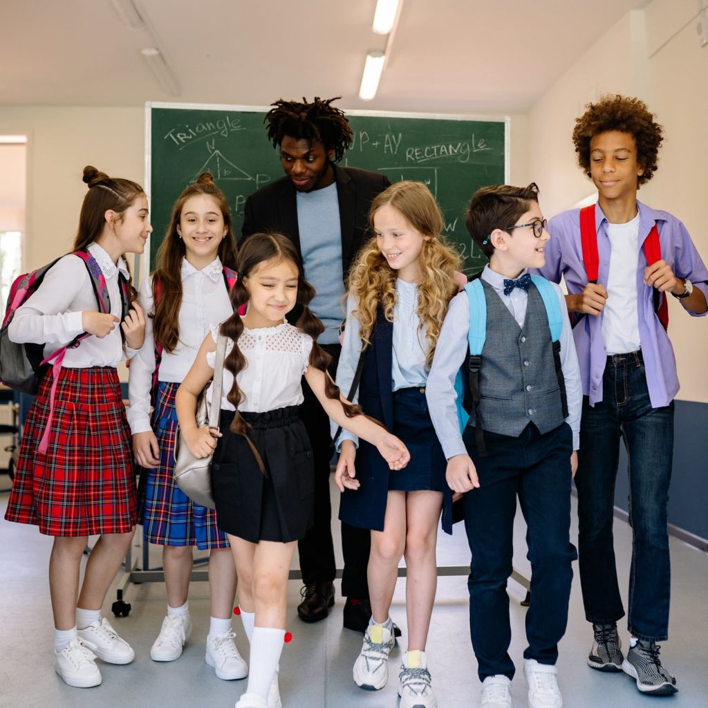 a group of people posing for a photo